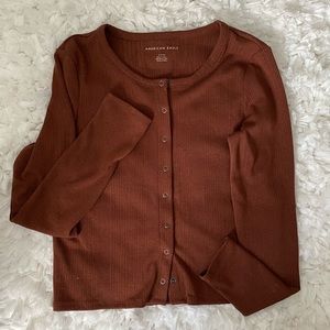 american eagle button shirt